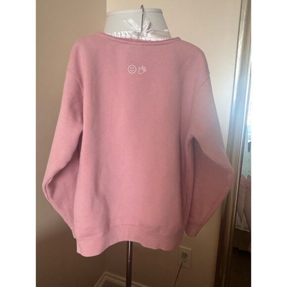 Glossier Pink Crew Neck size S - Picture 2 of 8